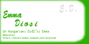 emma diosi business card